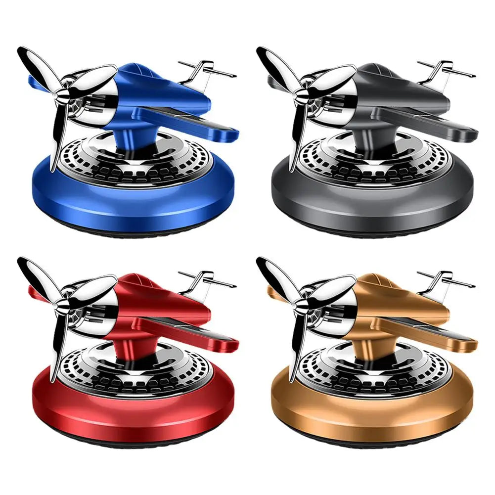 Car Vent Air Freshener Helicopter Airplane Ornaments Aromatherapy Car Air Fragrance Solar Powered Car Interior Ornament