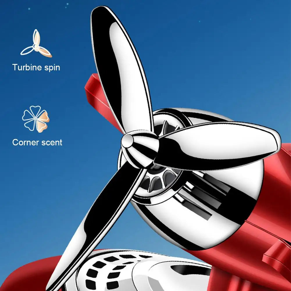 Car Vent Air Freshener Helicopter Airplane Ornaments Aromatherapy Car Air Fragrance Solar Powered Car Interior Ornament