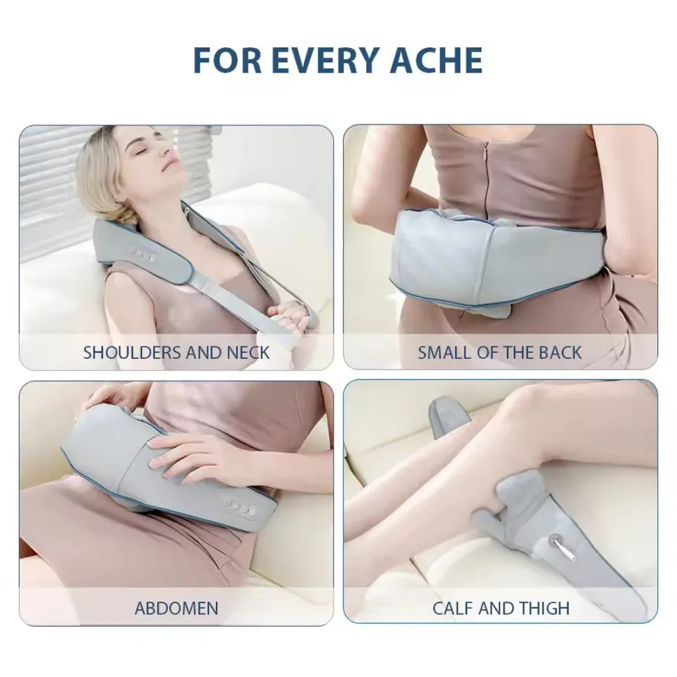 Foreverlily Wireless Shoulder And Back Kneading Massage Shawl Neck masajeador Brushless Motor Neck And Shoulder Massager