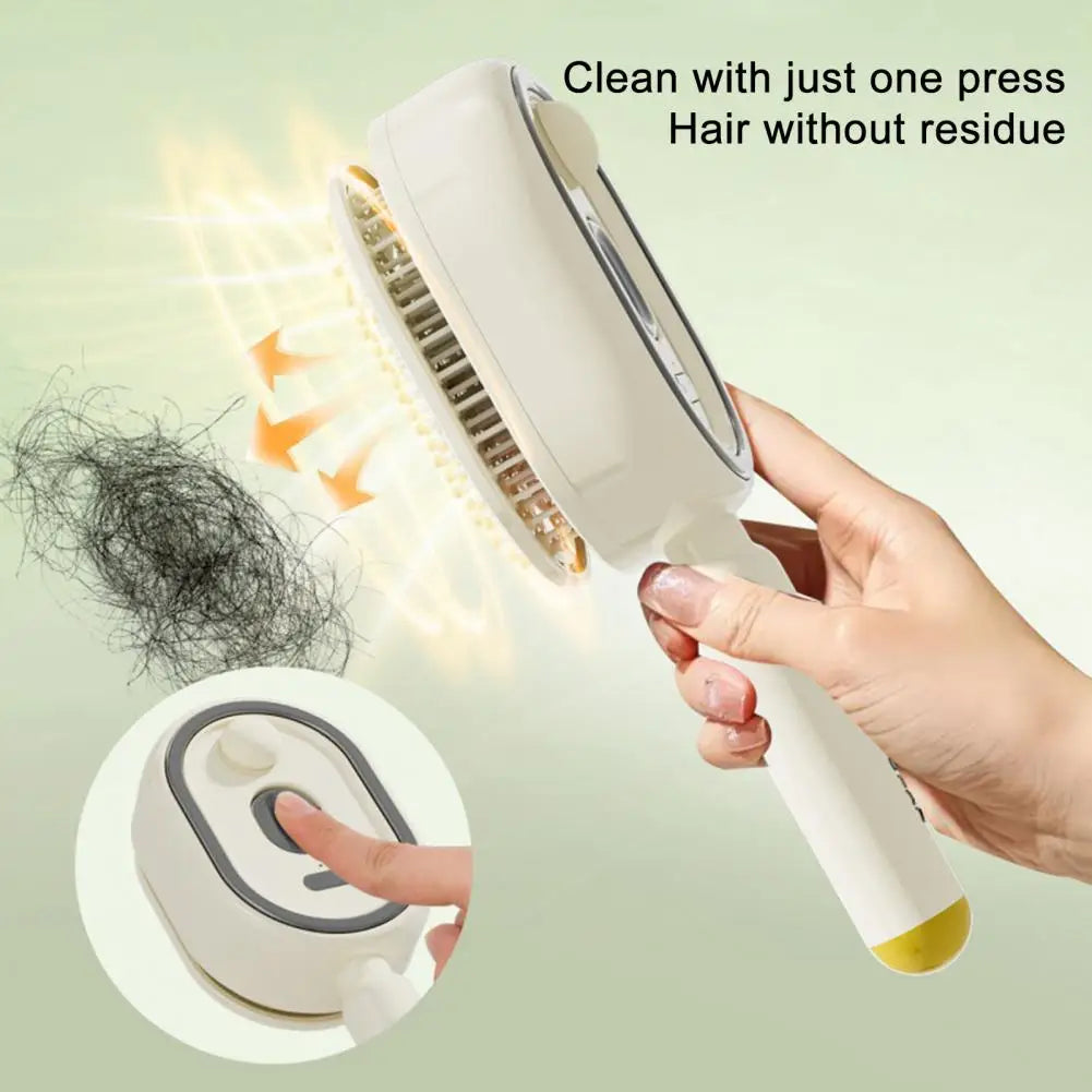 2-in-1 Electric Spray Hair Brush with Water Mist | Anti-Static Steam Massage Comb for Smooth & Frizz-Free Hair