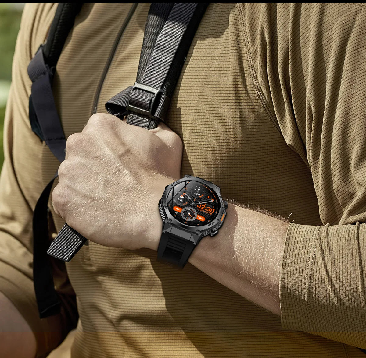AK82 smart watch bluetooth call bluetooth call sports high definition waterproof heart rate flashlight multi-function
