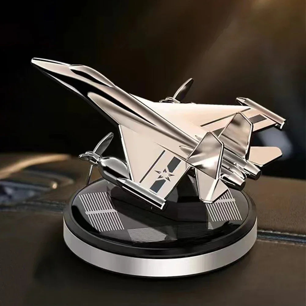 Car Air Freshener Solar Propeller Fighter Aromatherapy Car Interior Decoration Accessories Car Rotating Aromatherapy Perfume