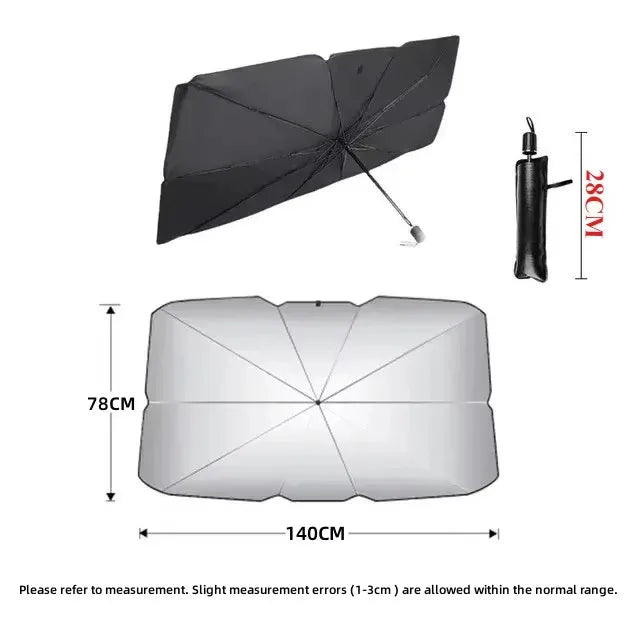 Windproof Waterproof Travel Umbrella with Protective Cover