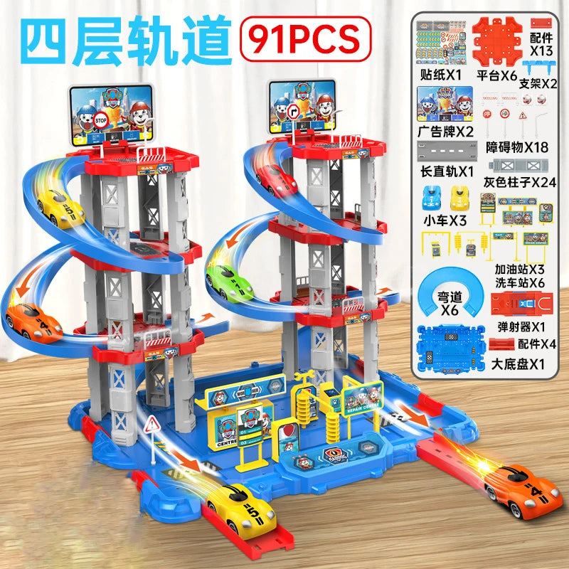 Race Track Car Ramp Toy Educational Games Racing Gliding Rail Puzzle Set For Kids Boy 2 3 4 5 Years Birthday Gifts Children Toys