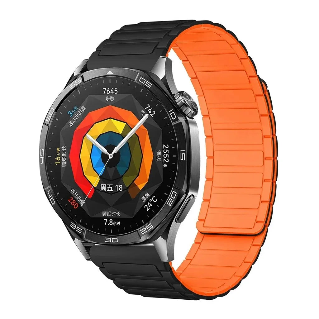 18mm 20mm 22mm Magnetic Loop Band for Samsung Galaxy Watch  6 Classic Silicone Strap for Huawei Watch GT5 46mm 7 6 5 4 44/40mm