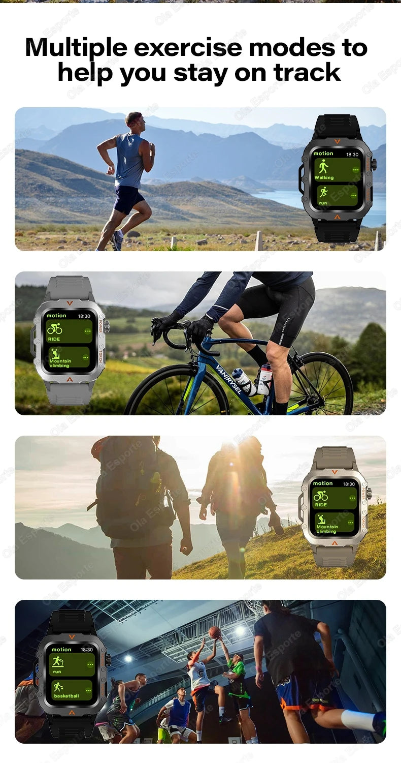 Original Men Smart Watch Bluetooth Call Fitness Clock 3ATM IP68 Swim Waterproof Sports Smartwatch for Women Xiaomi Android 2025