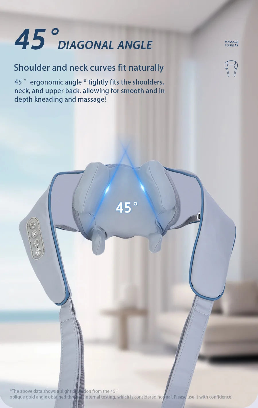 Foreverlily Wireless Shoulder And Back Kneading Massage Shawl Neck masajeador Brushless Motor Neck And Shoulder Massager