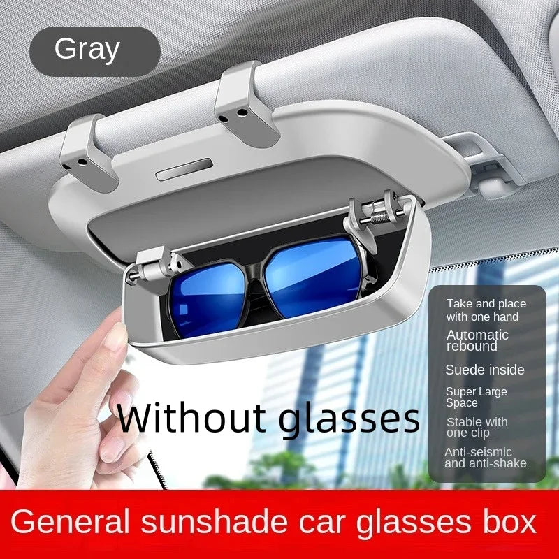 Car glasses case, visor, multi-functional car sun frame, car glasses clip, modified storage box
