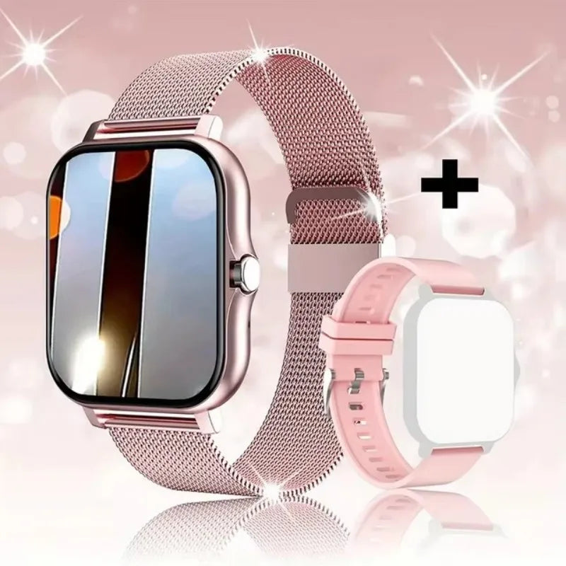 New Smart Watch Android IOS Phone 1.44 Inch Color Screen Bluetooth Call Blood Oxygen/Pressure Monitoring Smart Watch Women Men