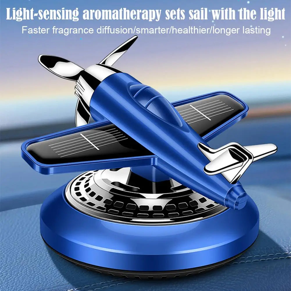 Car Vent Air Freshener Helicopter Airplane Ornaments Aromatherapy Car Air Fragrance Solar Powered Car Interior Ornament