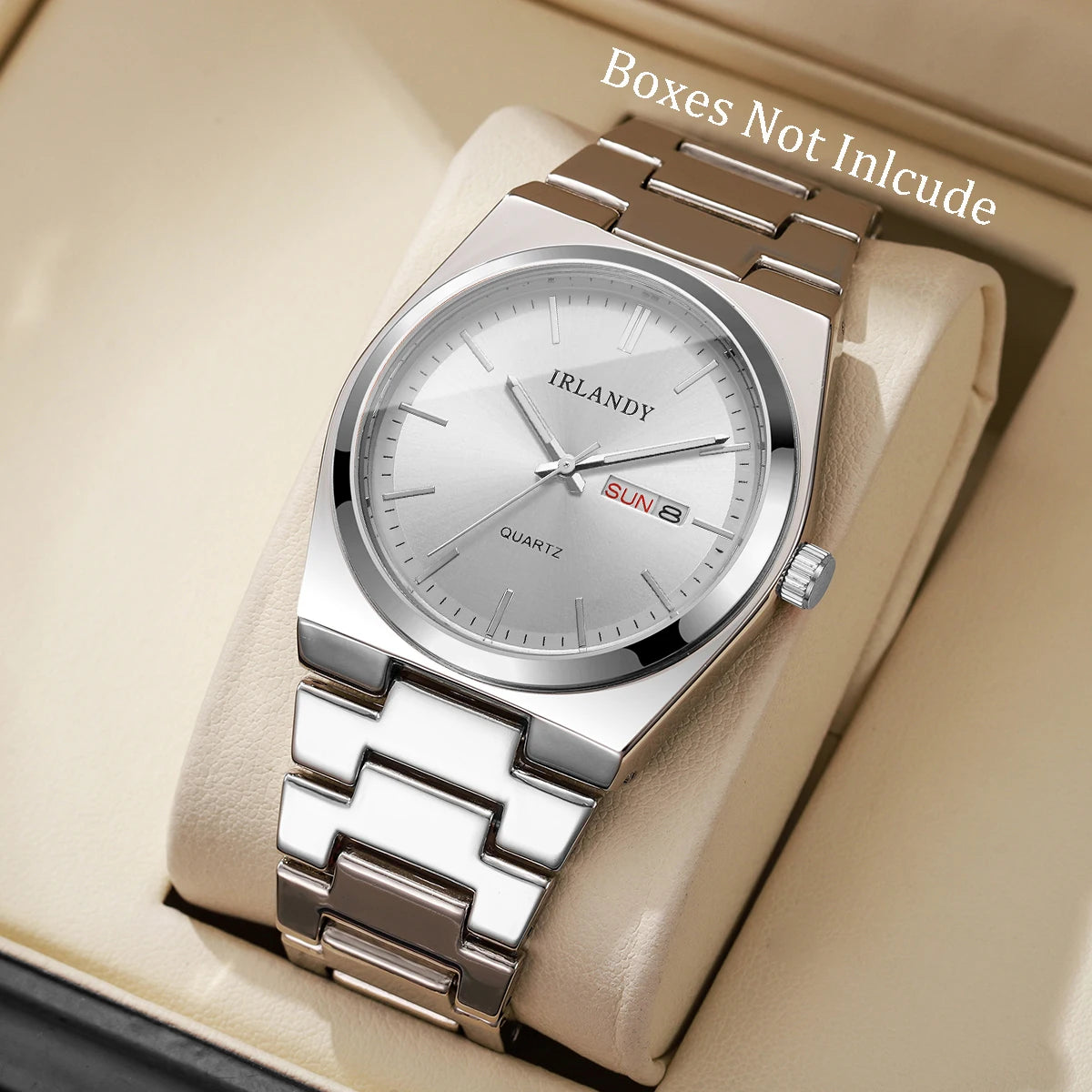 Luxury Men's Business Quartz Watch with Calendar | Elegant Analog Wristwatch for Men (Without Box)