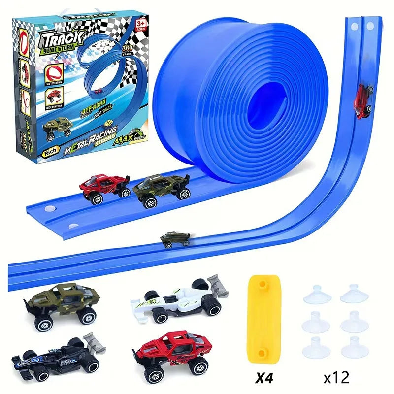 Race Track Car Ramp Toy Educational Games Racing Gliding Rail Puzzle Set For Kids Boy 2 3 4 5 Years Birthday Gifts Children Toys