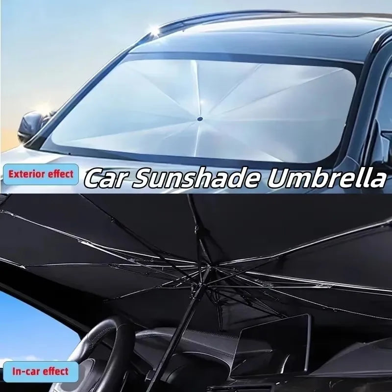 Windproof Waterproof Travel Umbrella with Protective Cover