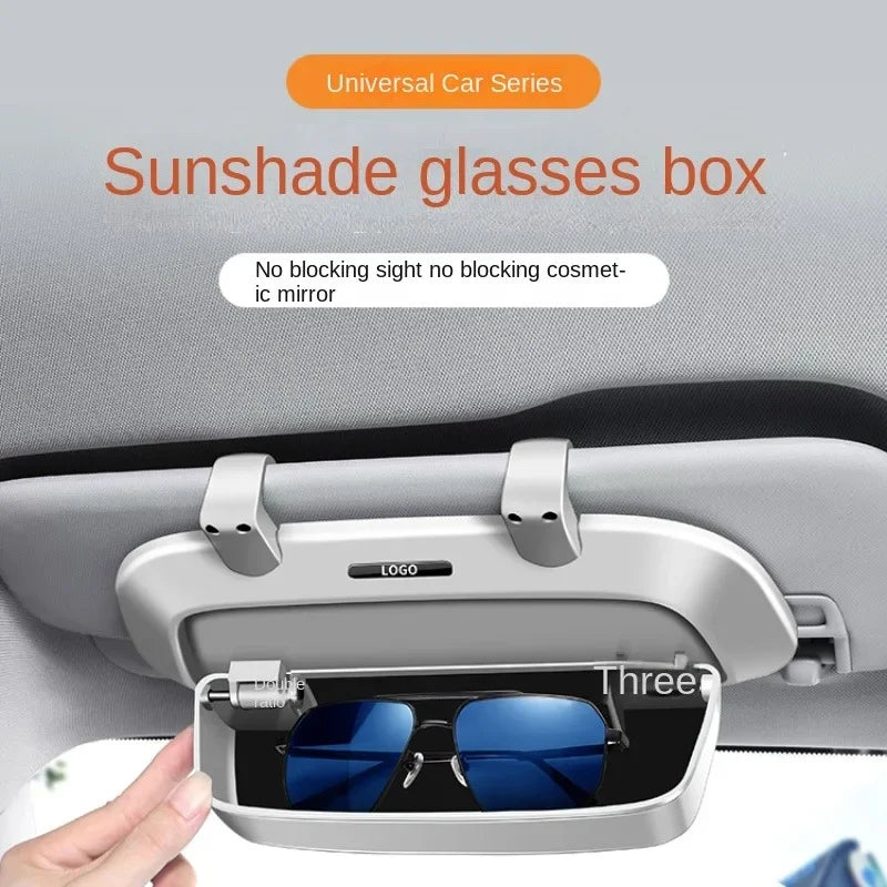 Car glasses case, visor, multi-functional car sun frame, car glasses clip, modified storage box