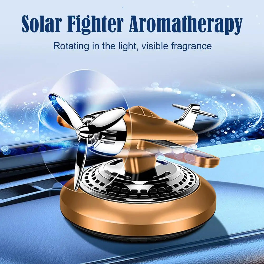 Car Vent Air Freshener Helicopter Airplane Ornaments Aromatherapy Car Air Fragrance Solar Powered Car Interior Ornament