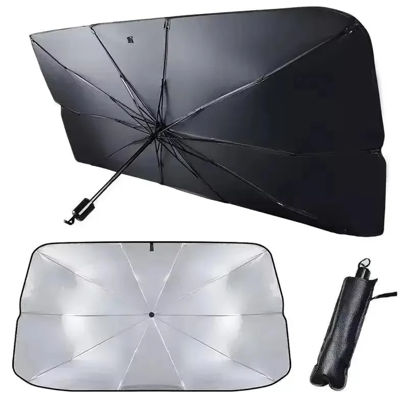 Windproof Waterproof Travel Umbrella with Protective Cover