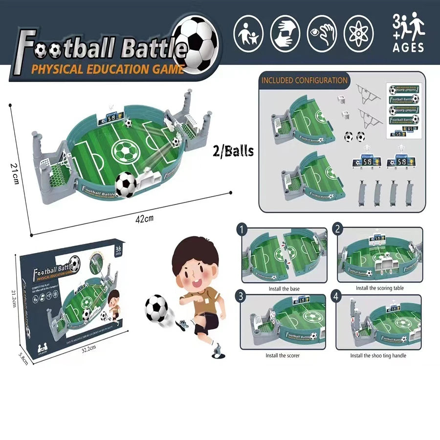 1pcs- Children Table Board Game Match Toys For Family Party Game Tabletop Play Ball Soccer ToysParent-child Interactive Soccer