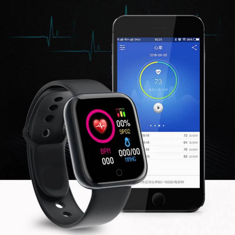 Y68 D20 Smart Watch | Bluetooth Fitness Tracker for Men & Women