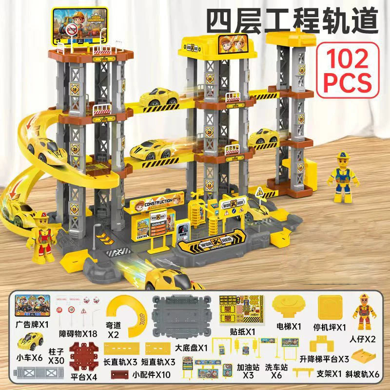 Race Track Car Ramp Toy Educational Games Racing Gliding Rail Puzzle Set For Kids Boy 2 3 4 5 Years Birthday Gifts Children Toys