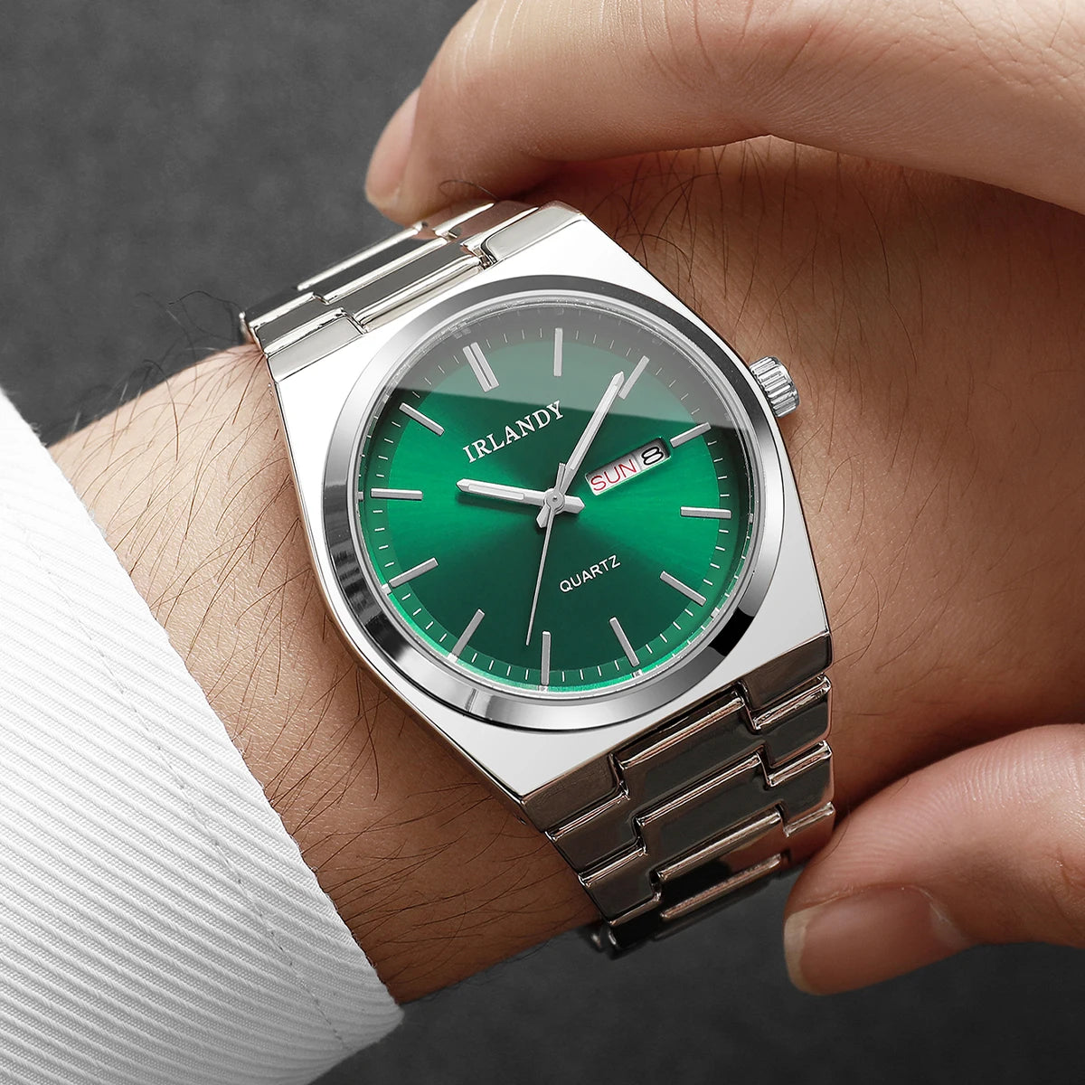Luxury Men's Business Quartz Watch with Calendar | Elegant Analog Wristwatch for Men (Without Box)