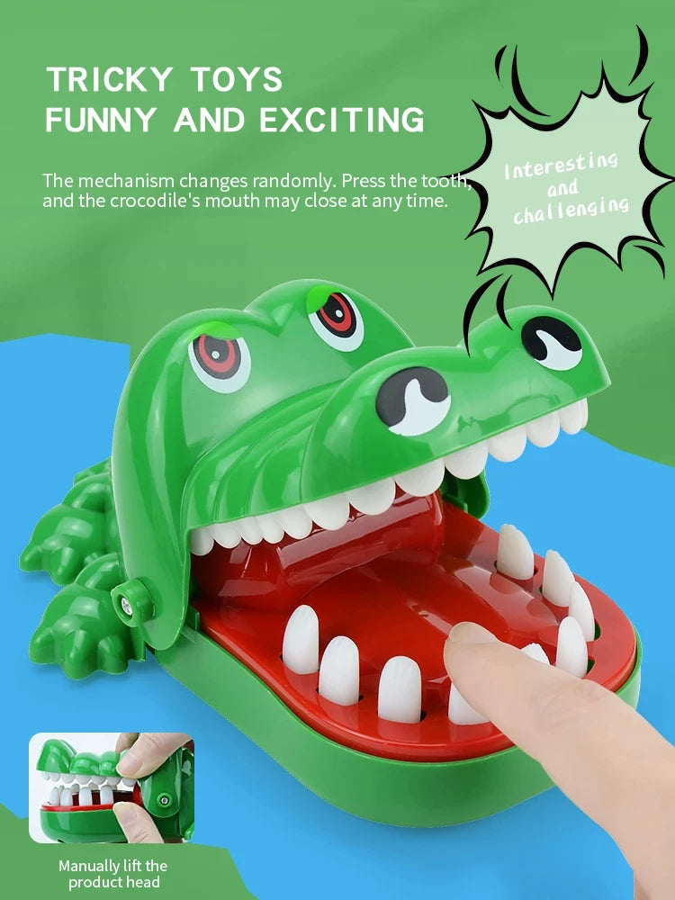 Crocodile Teeth Toys Alligator Biting Finger Dentist Classic Family Games Party Pranks Children's Lucky Game Decompression Toy