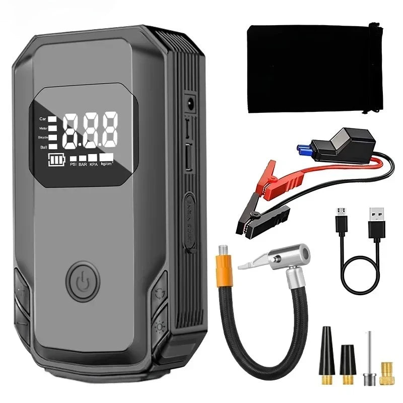 EAFC Portable Car Jump Starter Power Bank | Smart Emergency Battery Booster with LED Display