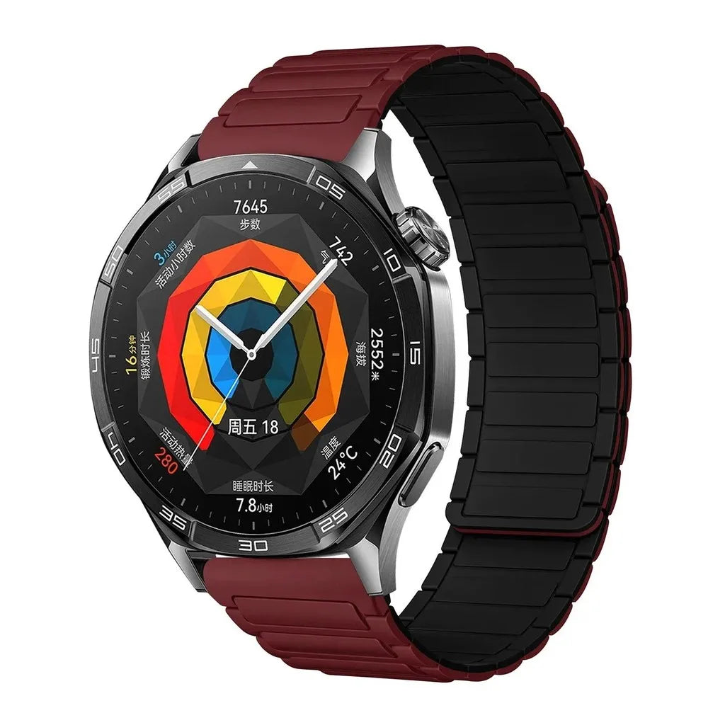 18mm 20mm 22mm Magnetic Loop Band for Samsung Galaxy Watch  6 Classic Silicone Strap for Huawei Watch GT5 46mm 7 6 5 4 44/40mm