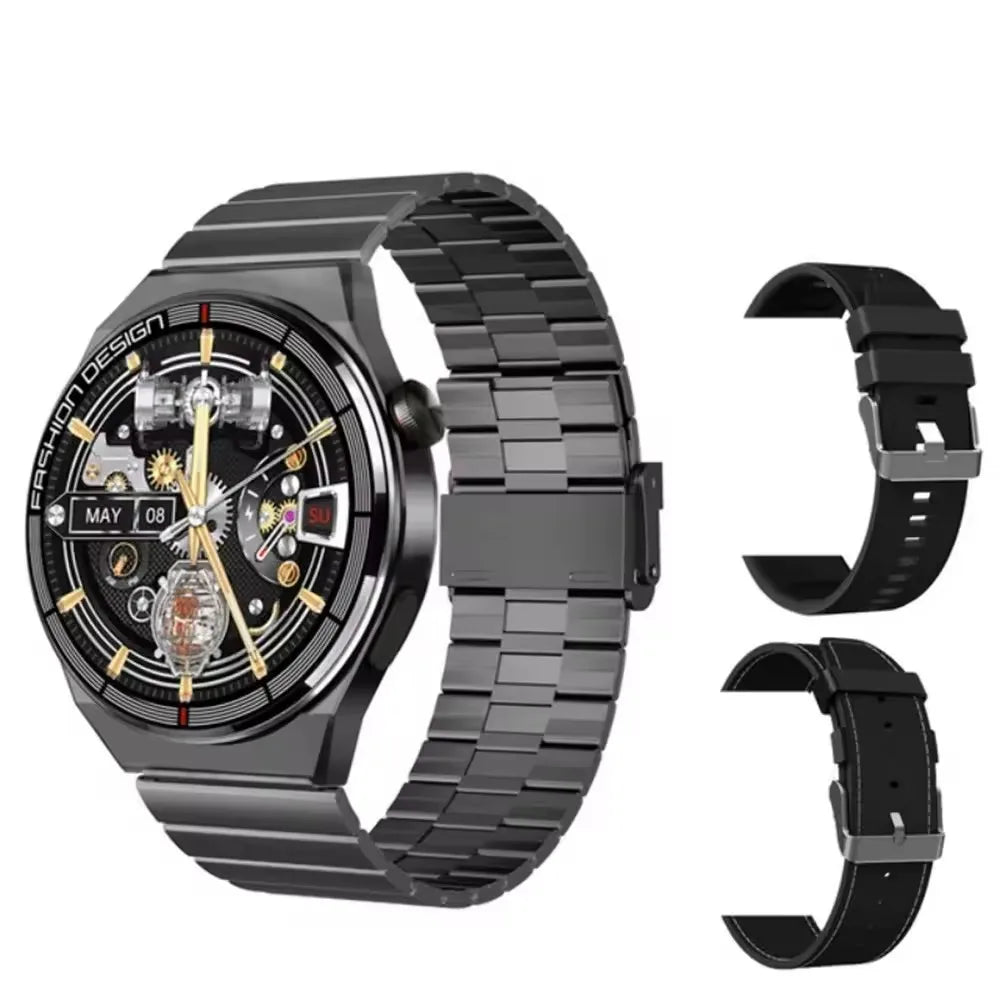 2025 NEW ARRIVAL H4 MAX Smart Watch Business Smart Watch H4 Max Reloj Inteligente 3 Straps for Men Business YMX Best Smart Watch