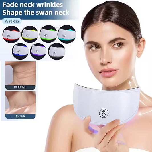 7 Colors LED Face & Neck Mask | Photon Therapy Skin Rejuvenation Anti-Aging Beauty Machine