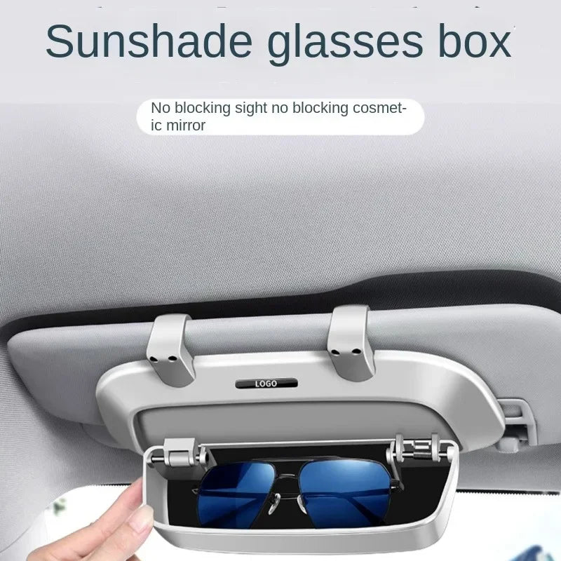 Car glasses case, visor, multi-functional car sun frame, car glasses clip, modified storage box