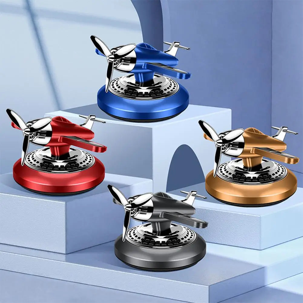 Car Vent Air Freshener Helicopter Airplane Ornaments Aromatherapy Car Air Fragrance Solar Powered Car Interior Ornament