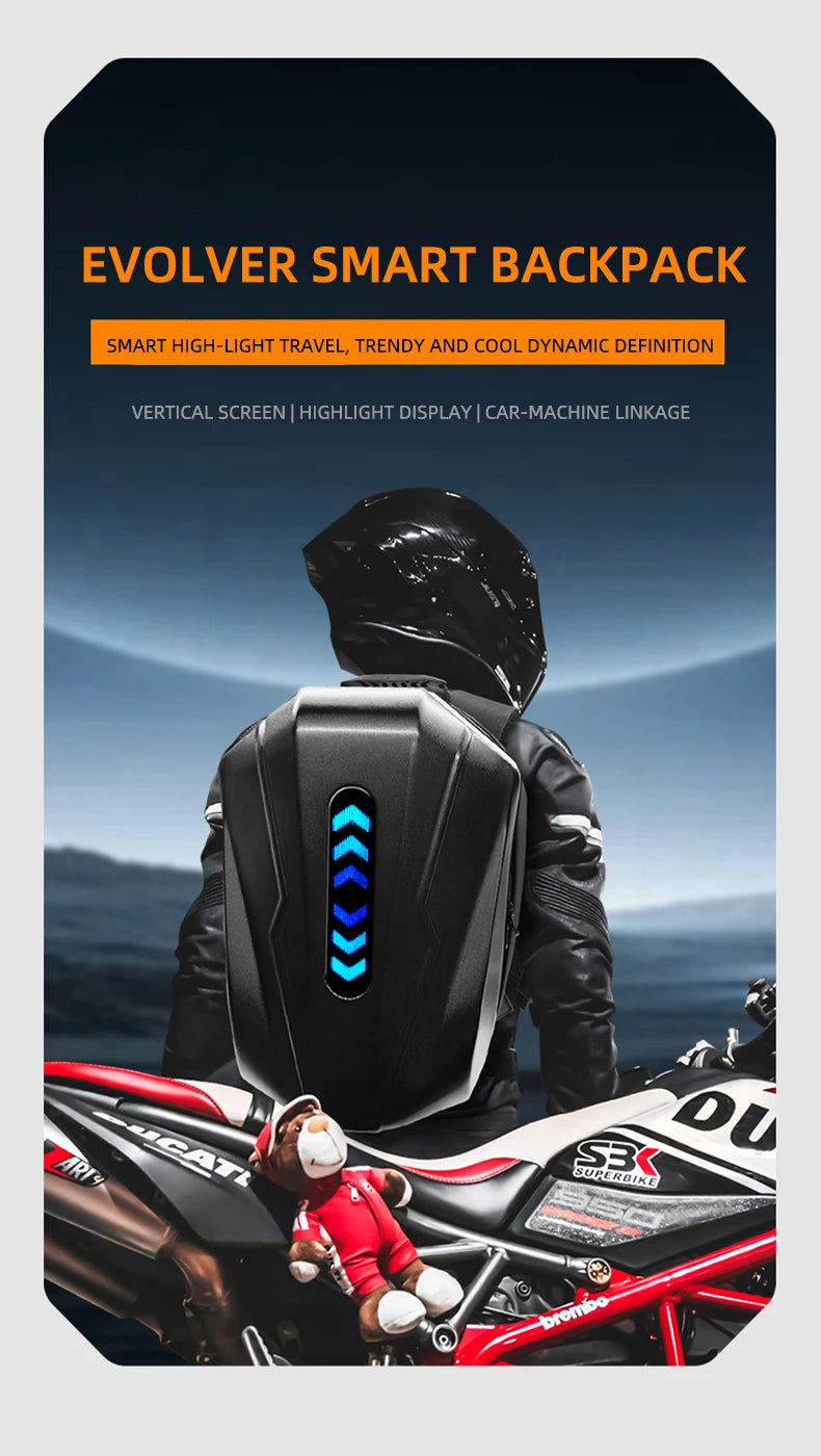 LED Display Backpack APP Control Laptop Backpack Business Travel Men DIY Smart Backpack School Woman Motorbikes Outdoor Backpack
