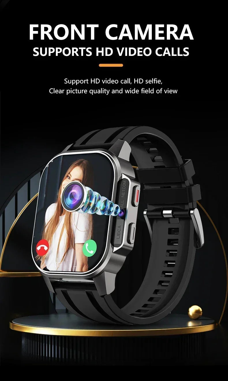 Men's smartwatchB22 4G Full Netcom 800W camera 900mAh battery support SIM card video call Health monitor Waterproof smartwatch