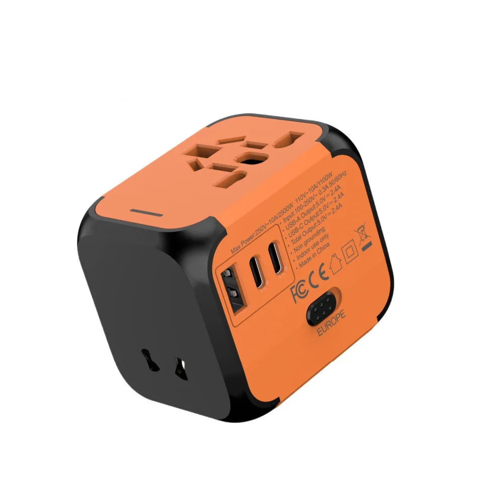 Universal Travel Adapter with USB-C