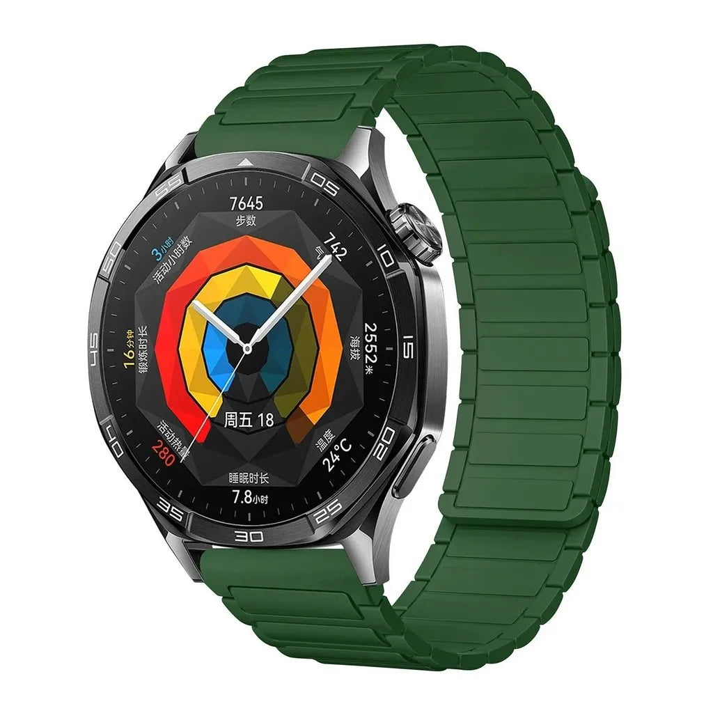 18mm 20mm 22mm Magnetic Loop Band for Samsung Galaxy Watch  6 Classic Silicone Strap for Huawei Watch GT5 46mm 7 6 5 4 44/40mm
