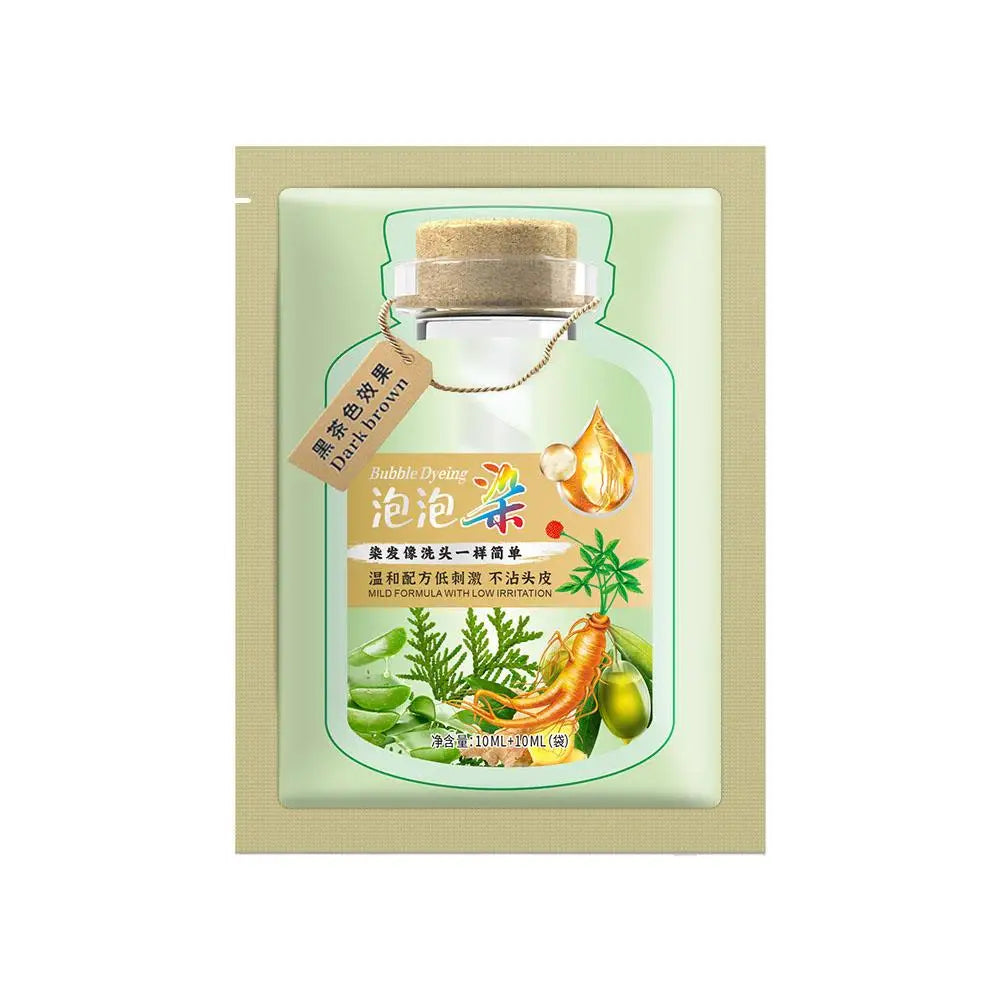 Natural Plant Herbal Hair Dye Shampoo 5 Minutes Change Hair Color Non-irritating Repairs Gray White Fashion Hair Care Women Men