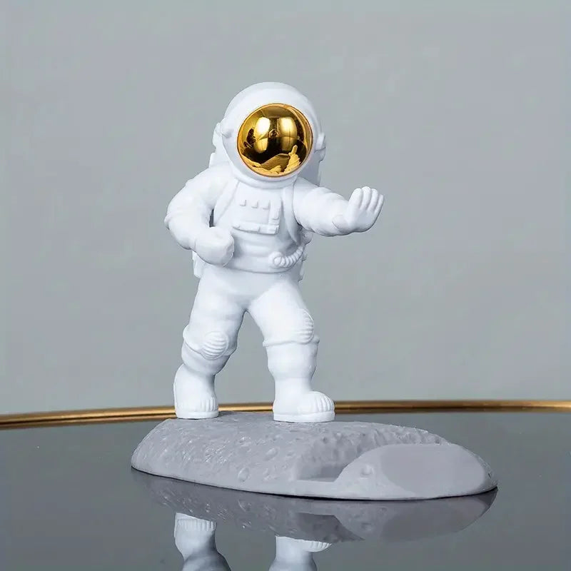 Astronaut Mobile Phone Stand Holder Spaceman Desk Decoration Smartphone Bracket Home Ornaments For iPhone 15 14 Samsung Xiaomi