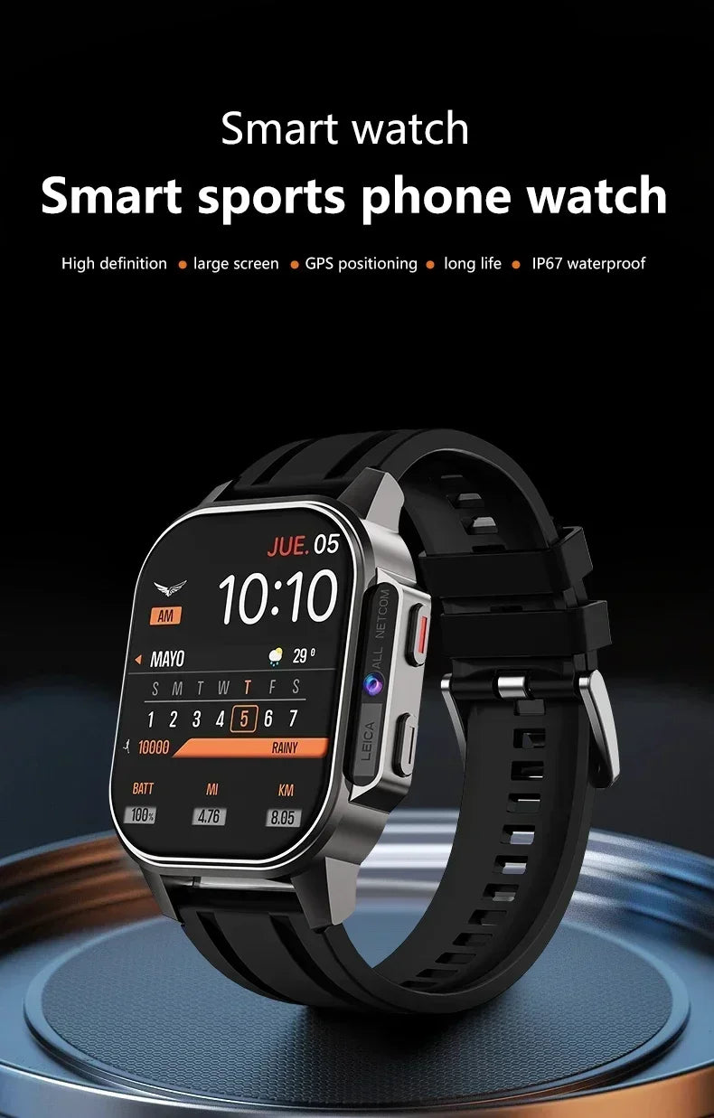Men's smartwatchB22 4G Full Netcom 800W camera 900mAh battery support SIM card video call Health monitor Waterproof smartwatch