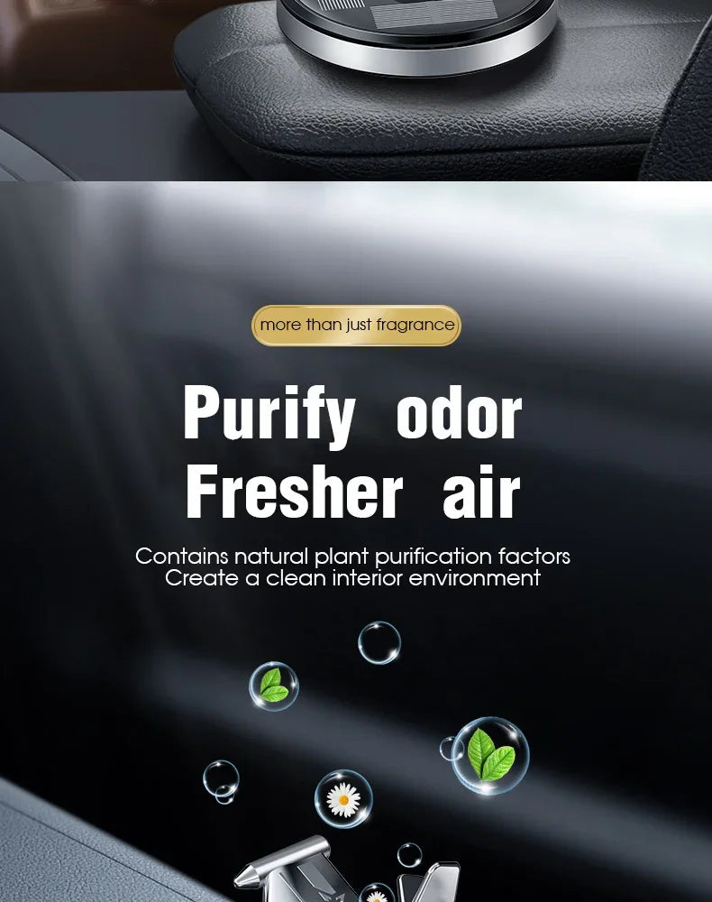 Car Air Freshener Solar Propeller Fighter Aromatherapy Car Interior Decoration Accessories Car Rotating Aromatherapy Perfume