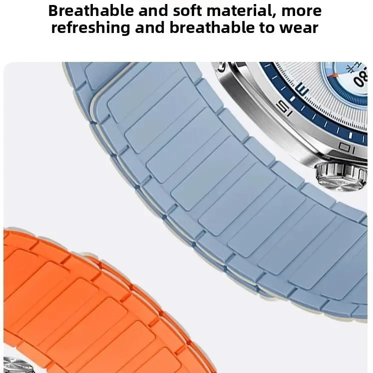 18mm 20mm 22mm Magnetic Loop Band for Samsung Galaxy Watch  6 Classic Silicone Strap for Huawei Watch GT5 46mm 7 6 5 4 44/40mm