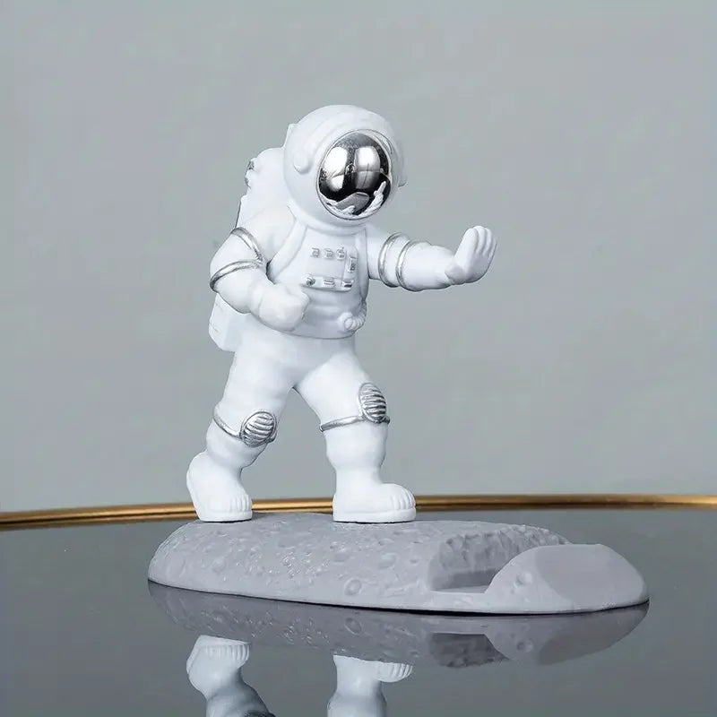 Astronaut Mobile Phone Stand Holder Spaceman Desk Decoration Smartphone Bracket Home Ornaments For iPhone 15 14 Samsung Xiaomi