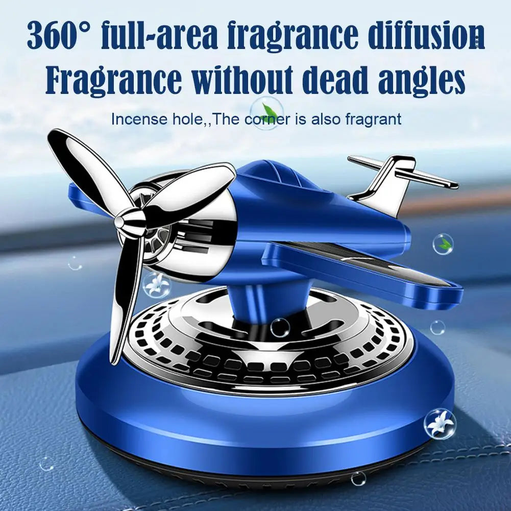 Car Vent Air Freshener Helicopter Airplane Ornaments Aromatherapy Car Air Fragrance Solar Powered Car Interior Ornament