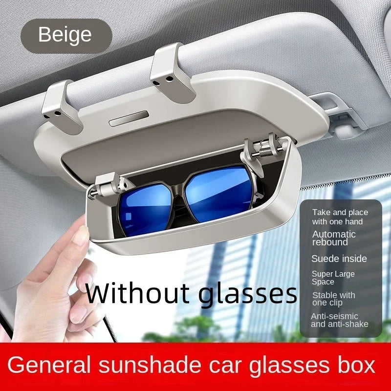 Car glasses case, visor, multi-functional car sun frame, car glasses clip, modified storage box