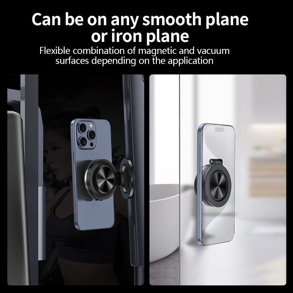 Car Phone Holder Electric Vacuum Magnetic Mount 360° Rotating N52 Strong Magnet for iPhone 12 13 14 15 16 Pro Max Xiaomi Samsung