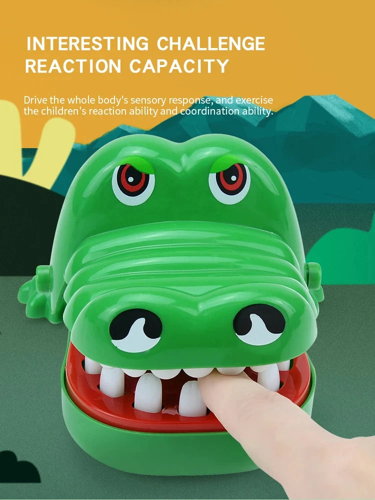 Crocodile Teeth Toys Alligator Biting Finger Dentist Classic Family Games Party Pranks Children's Lucky Game Decompression Toy