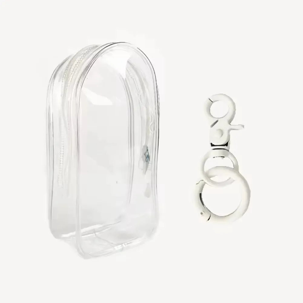 Labubu V1 V2 Storage Doll Bag PVC Transparent Protection Cover Keychain