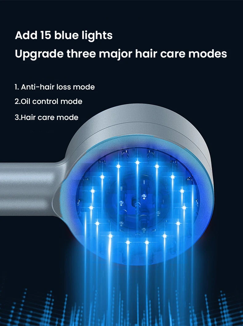 Household Hair Growth Comb Laser Medicine Scalp Care Massage Comb Red Light Blue Head Health Essence Hair Growth Instrument