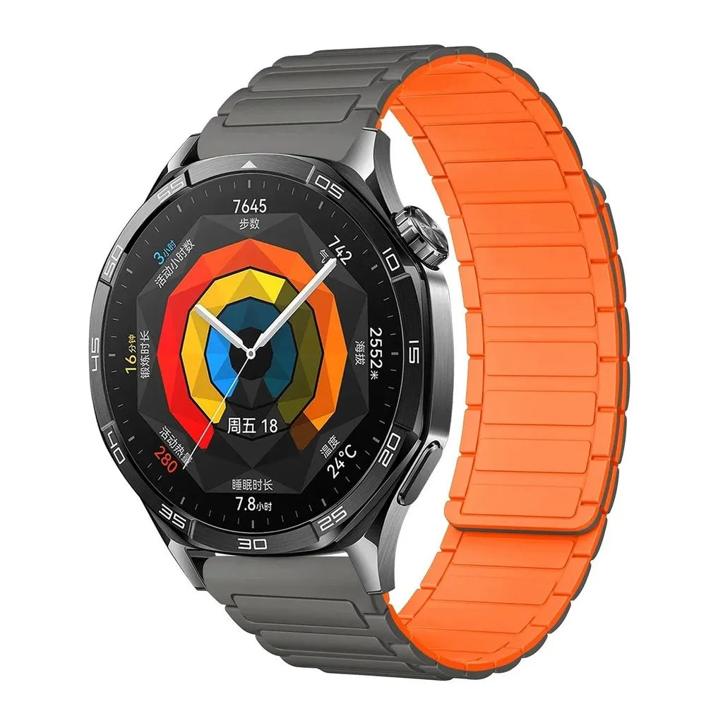 18mm 20mm 22mm Magnetic Loop Band for Samsung Galaxy Watch  6 Classic Silicone Strap for Huawei Watch GT5 46mm 7 6 5 4 44/40mm