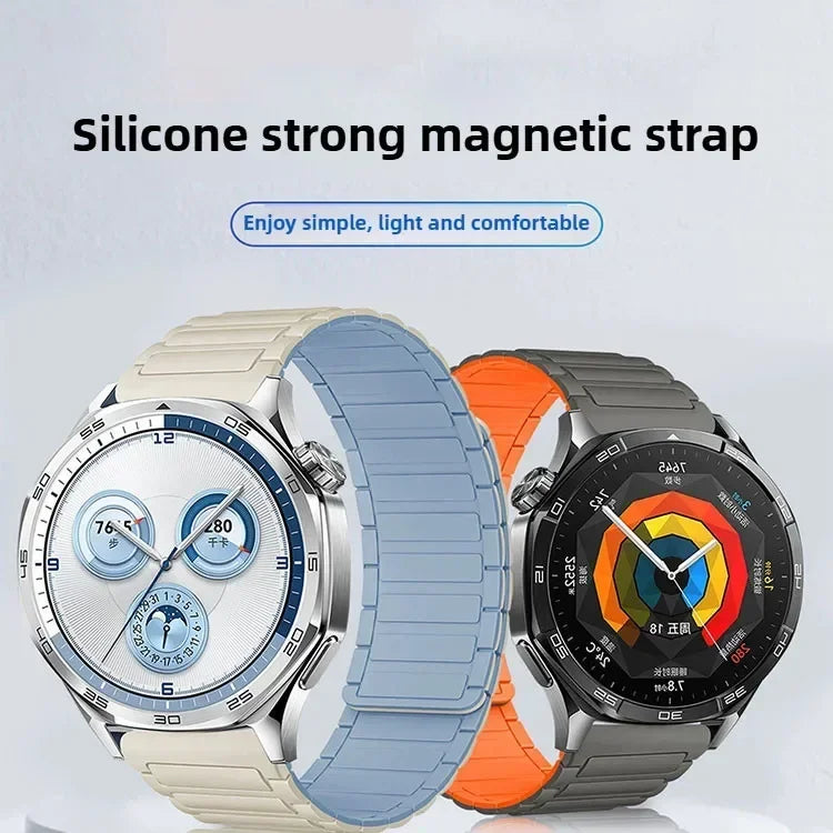 18mm 20mm 22mm Magnetic Loop Band for Samsung Galaxy Watch  6 Classic Silicone Strap for Huawei Watch GT5 46mm 7 6 5 4 44/40mm