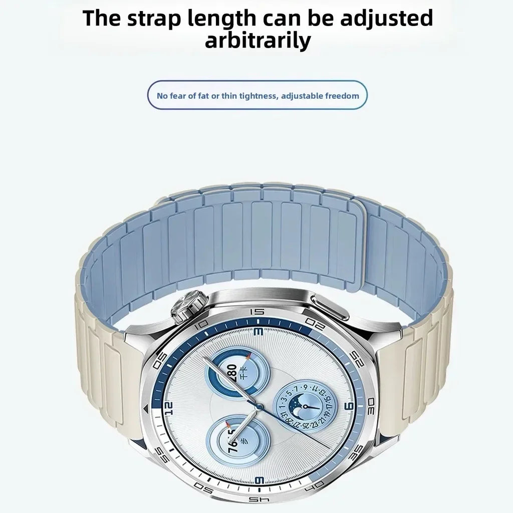 18mm 20mm 22mm Magnetic Loop Band for Samsung Galaxy Watch  6 Classic Silicone Strap for Huawei Watch GT5 46mm 7 6 5 4 44/40mm